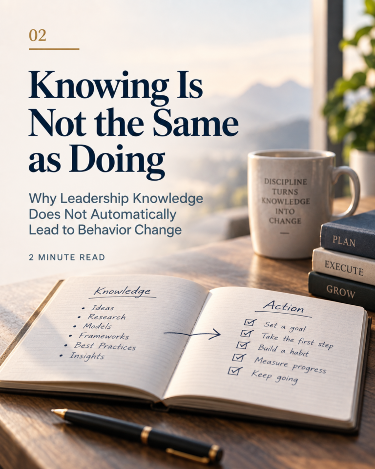 Knowing Is Not the Same as Doing