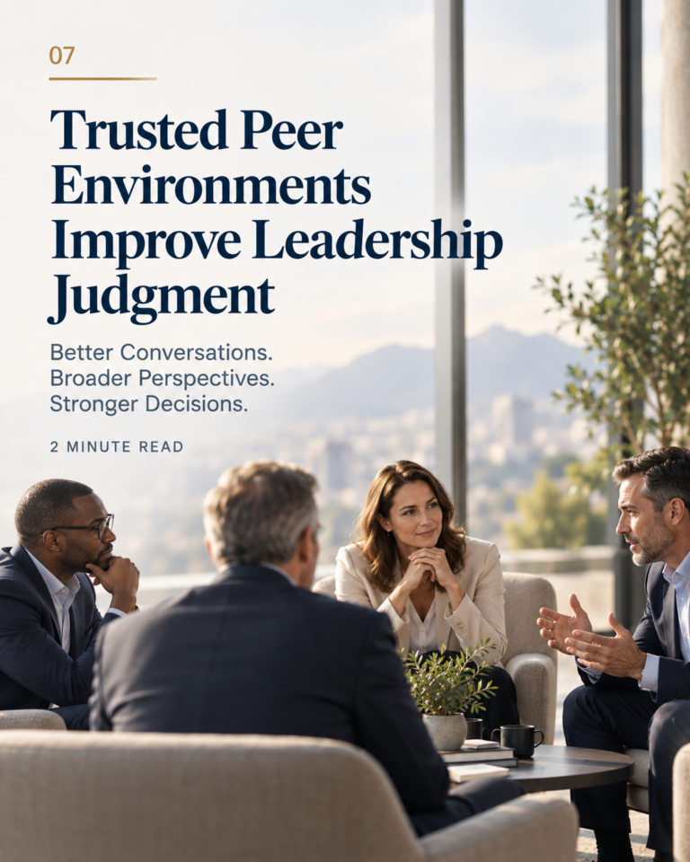 Trusted Peer Environments Improve Leadership Judgment